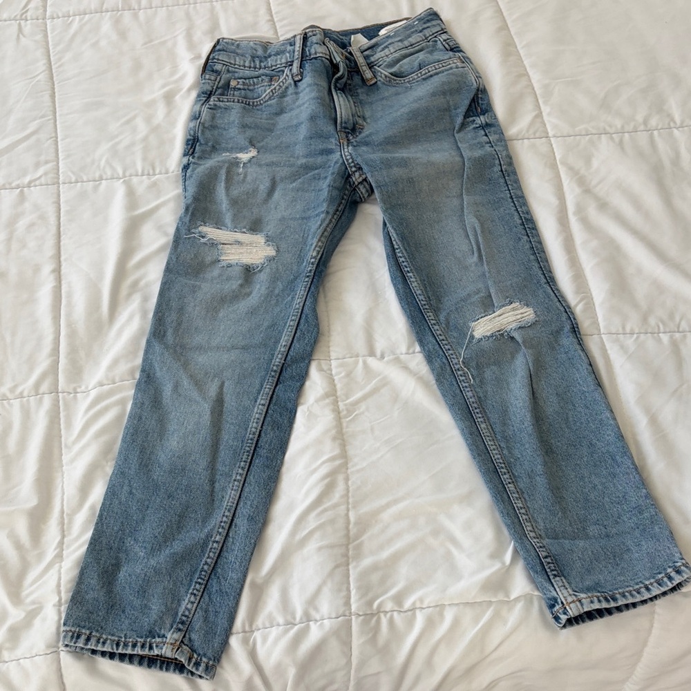 H&M Kids Distressed Light Blue Jeans